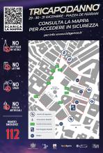 Mappa per accedere alla piazza in sicurezza