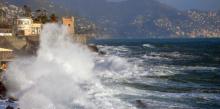 Mareggiata sul litorale di Nervi (foto di repertorio)