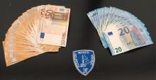 Denaro sequestrato in banconote da 50 e 20 euro