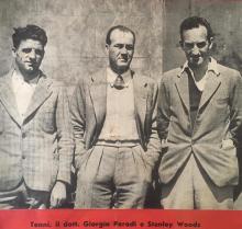 Giorgio Parodi con Tenni e Woods, piloti Guzzi