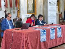 L'intervento dell'assessora Silvia Pericu: ai suoi lati il segretario Criscuolo e l'assessore Ferrante
