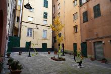 Veduta a tutto tondo di piazza Tenedo