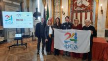 Foto di gruppo - presentazione tappa genovese dell'HandBike