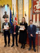 Consigliere Campora, presidente Federazione Ju Jitsu Theodoropoulos, sindaca Salis, Matteo Repetto