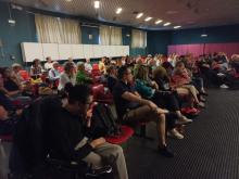 Il pubblico presente in sala durante l'incontro di Genova Street Lab