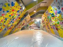 La sala d'arrampicata indoor della Sciorba