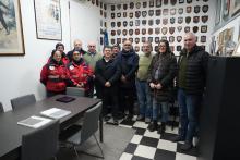 L'assessore Ferrante a Sturla durante il suo tour delle associazioni di Protezione civile