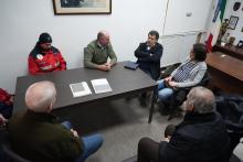 L'assessore Ferrante a Sturla durante il suo tour delle associazioni di Protezione civile