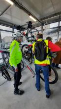  sistemazione di una bicicletta
