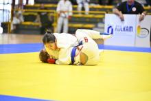 Il momento di una gara di Jujitsu