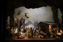 Il classico presepe ospitato nella Cattedrale di San Lorenzo Il classico presepe ospitato nella Cattedrale di San Lorenzo
