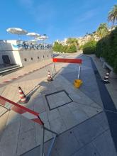 Tratto sconnesso di passeggiata risistemato