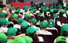 Una parte dei bimbi in platea