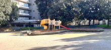 La prima area gioco come si presentava prima dei lavori di demolizione La prima area gioco come si presentava prima dei lavori di demolizione