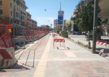 cantiere in via Cornigliano