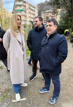 La sindaca Salis a Borgoratti insieme all'assessore Ferrante ed al presidente di Municipio Bogliolo