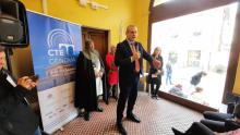 vicesindaco Piciocchi durante l'incontro con la stampa e i cittadini dentro la CTE