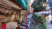  vico chiuso di San Salvatore - creuza e consolidamento mura - foto 13 marzo)