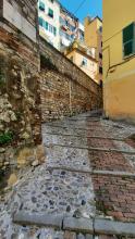 vico superiore di Campo Pisano - rifacimento creuza - foto 13 marzo